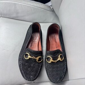 Robert Zur PERLATA LOAFER BLACK CASHMERE SUEDE